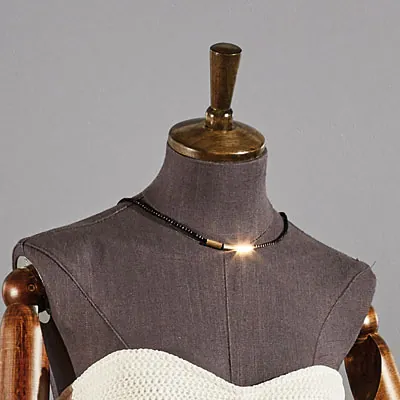 Manchon bois pour buste et mannequin Homme - Tenon bois - Brun - Bustes couture, torses couture-2