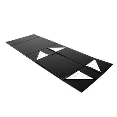 Boîtes aimantées - noir brillant - L 27 x P 21 x H 10,5 cm - par 5 - Boites aimantées-2