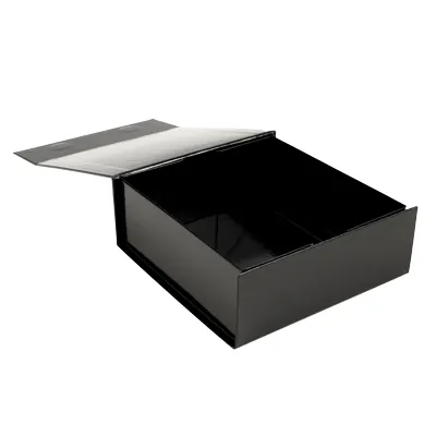 Boîtes aimantées - noir brillant - 31 x 25 x H 12,5 cm - par 5 - Boites aimantées-3