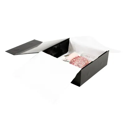 Boîtes aimantées - noir brillant - 31 x 25 x H 12,5 cm - par 5 - Boites aimantées-6