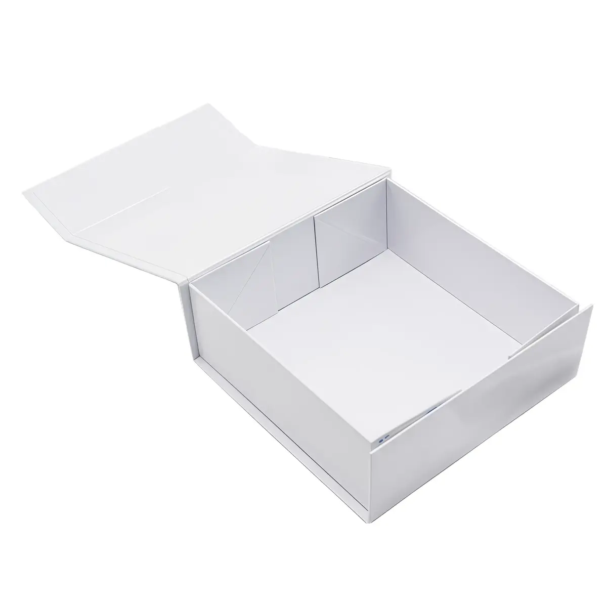 Boîtes aimantées - blanc brillant - 16 x 16 x H 6 cm - par 5 - Boites aimantées-1