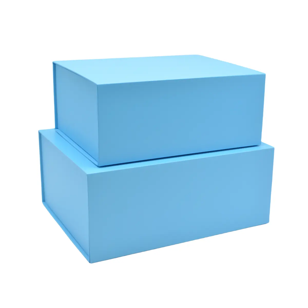 Boîte cadeau pliable bleu ciel 29x22x12cm – Paquet de 5 - Boites cadeaux carton pliables-2