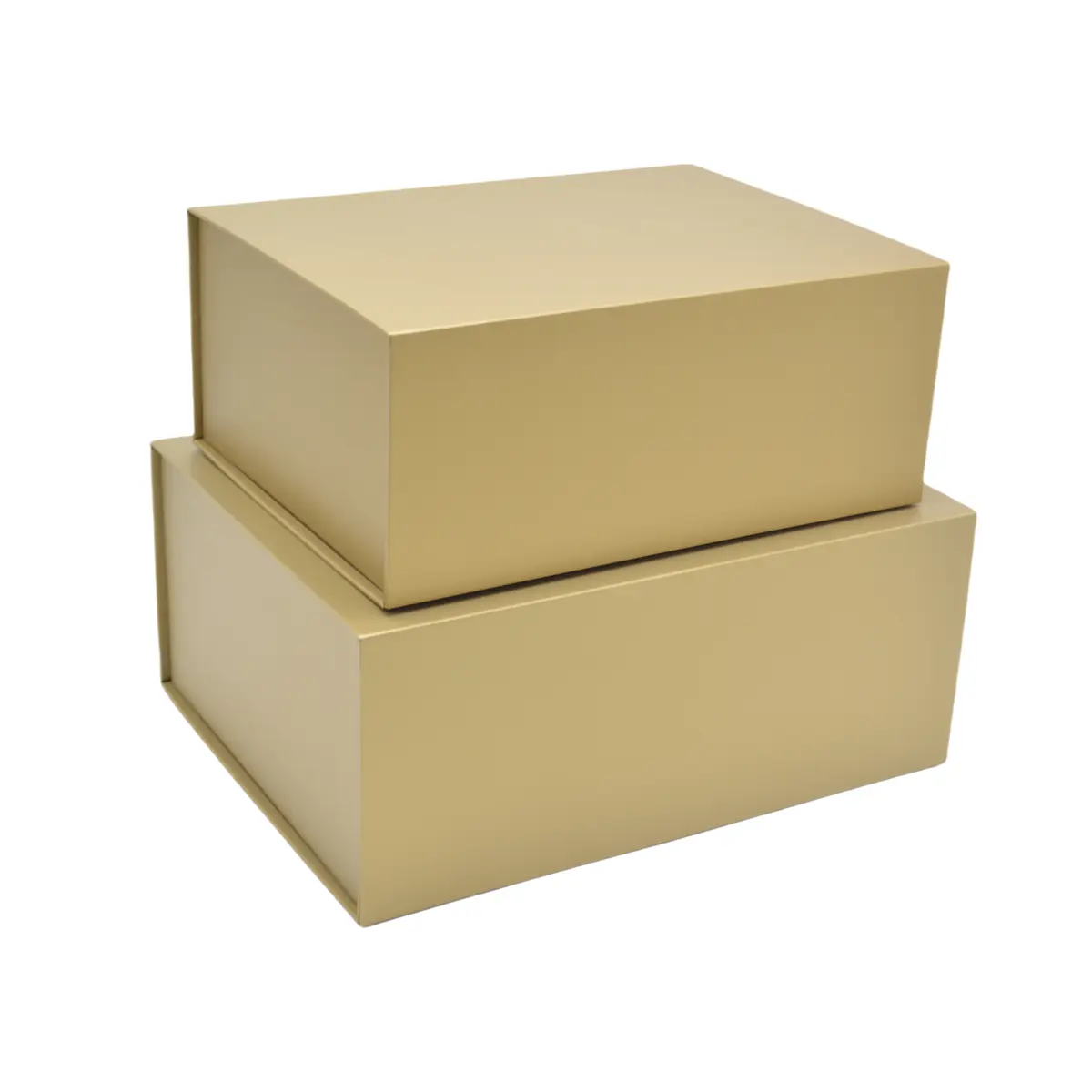 Boîte cadeau pliable or 29x22x12cm – Paquet de 5 - Boites cadeaux carton pliables-2