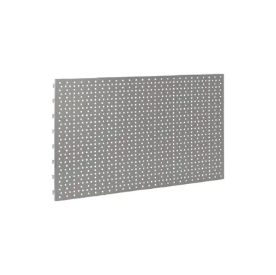 Fond tôle perforé - Ligne Store gris métallisé pas de 25 mm