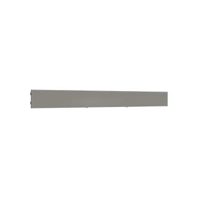 Fond tôle plein pas de 25 mm - Ligne Store gris métallisé pas de 25 mm