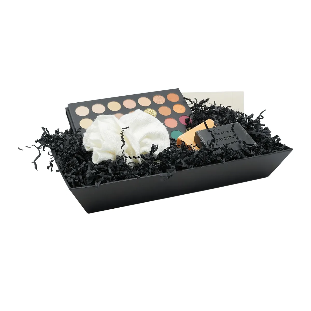 Corbeille carton rectangulaire noir 27 x 20 x 5 cm, paquet de 10 - Corbeilles carton-2