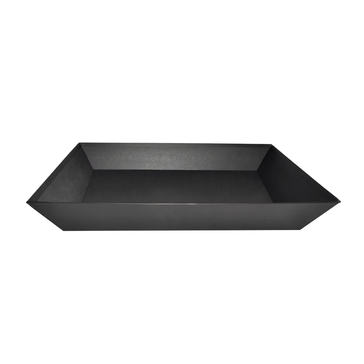 Corbeille carton rectangulaire noir 40 x 30 x 5,5 cm, paquet de 10 - Corbeilles carton