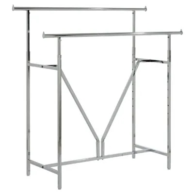 Portant rectangulaire double - Portants à vêtements droits