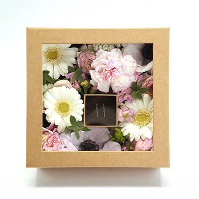 Écrin bijoux carton kraft Brun 5 x 5 x 3 cm - Ecrin pour bague - Boîte bijoux - Paquet de 20 - Écrins à bijoux, Coffrets à bijoux-2