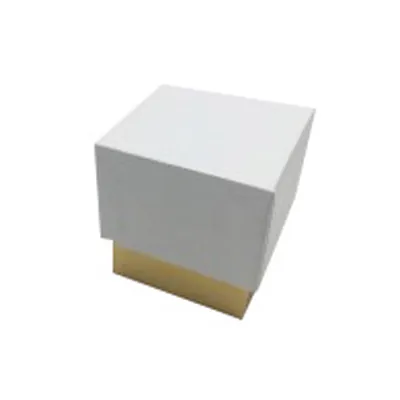 Écrin bijoux carton kraft Blanc / Or 6 x 6 x 6 cm - Ecrin pour bague - Boîte bijoux - Paquet de 12 - Écrins à bijoux, Coffrets à bijoux