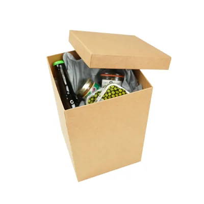 Boîte rectangulaire à couvercle amovible - 20 x 20 x H 30 cm - Boites cloches-4