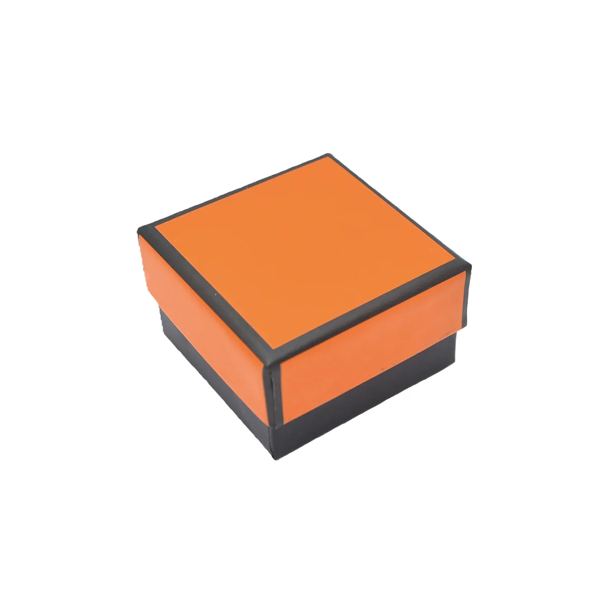 Boîte à bijoux carton 5 x 5 x 3 cm orange liseré noir – écrin bijoux carton – Lot de 20 - Écrins à bijoux, Coffrets à bijoux