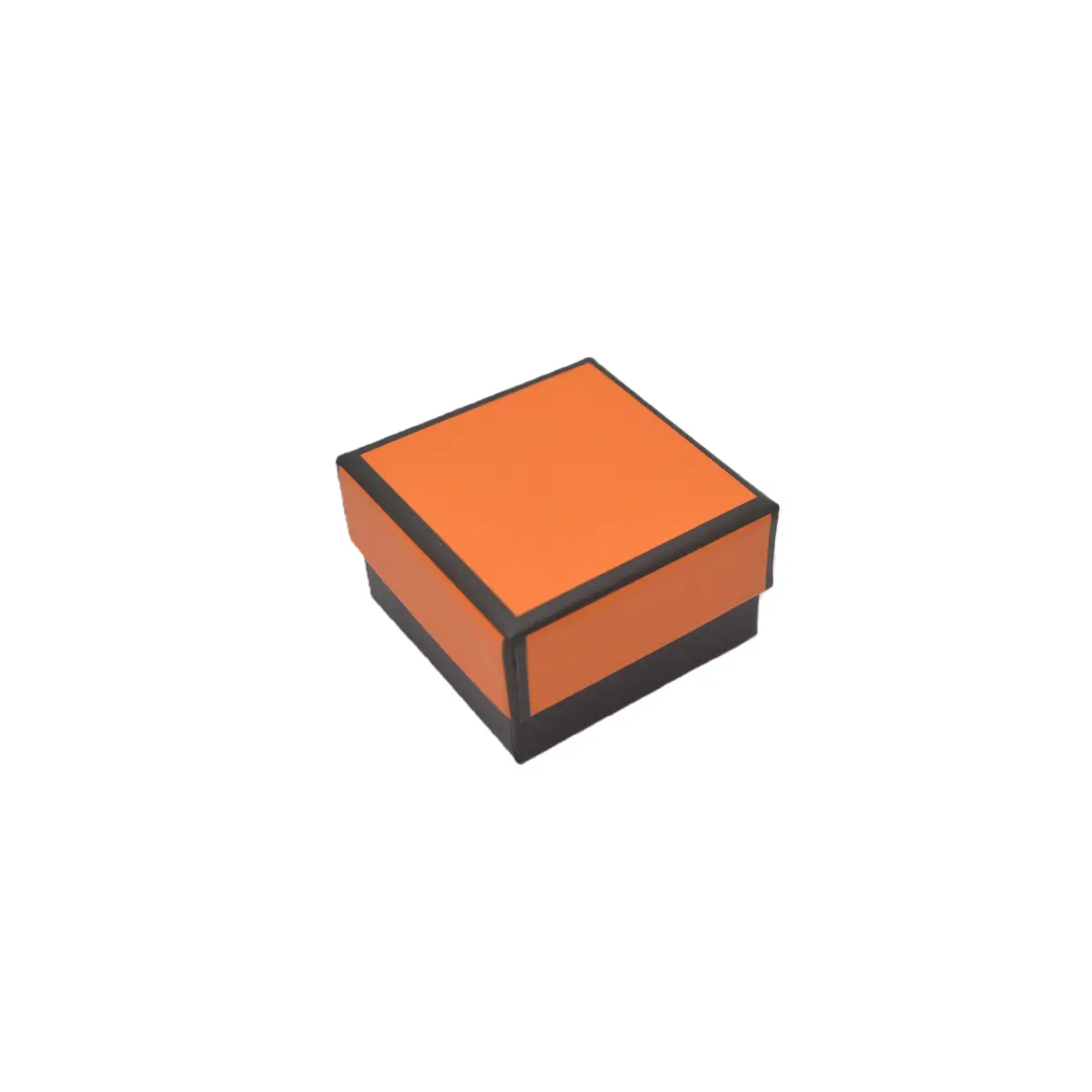 Boîte à bijoux carton 5 x 5 x 3 cm orange liseré noir – écrin bijoux carton – Lot de 20 - Écrins à bijoux, Coffrets à bijoux