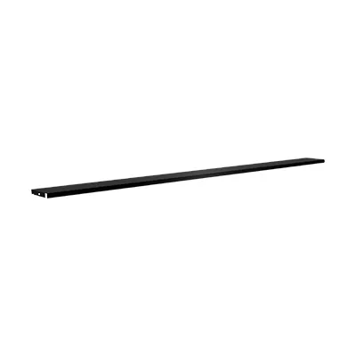 Couvercle de gondole noir sablé 100x7,5 - Ligne Store noir Sablé pas de 25 mm