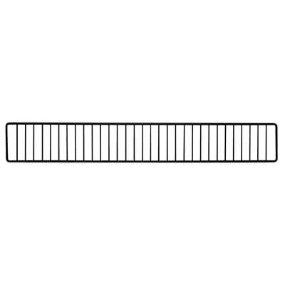 Frontale grille en tôle noir sablé profil 66,5 cm - Ligne Store noir Sablé pas de 25 mm