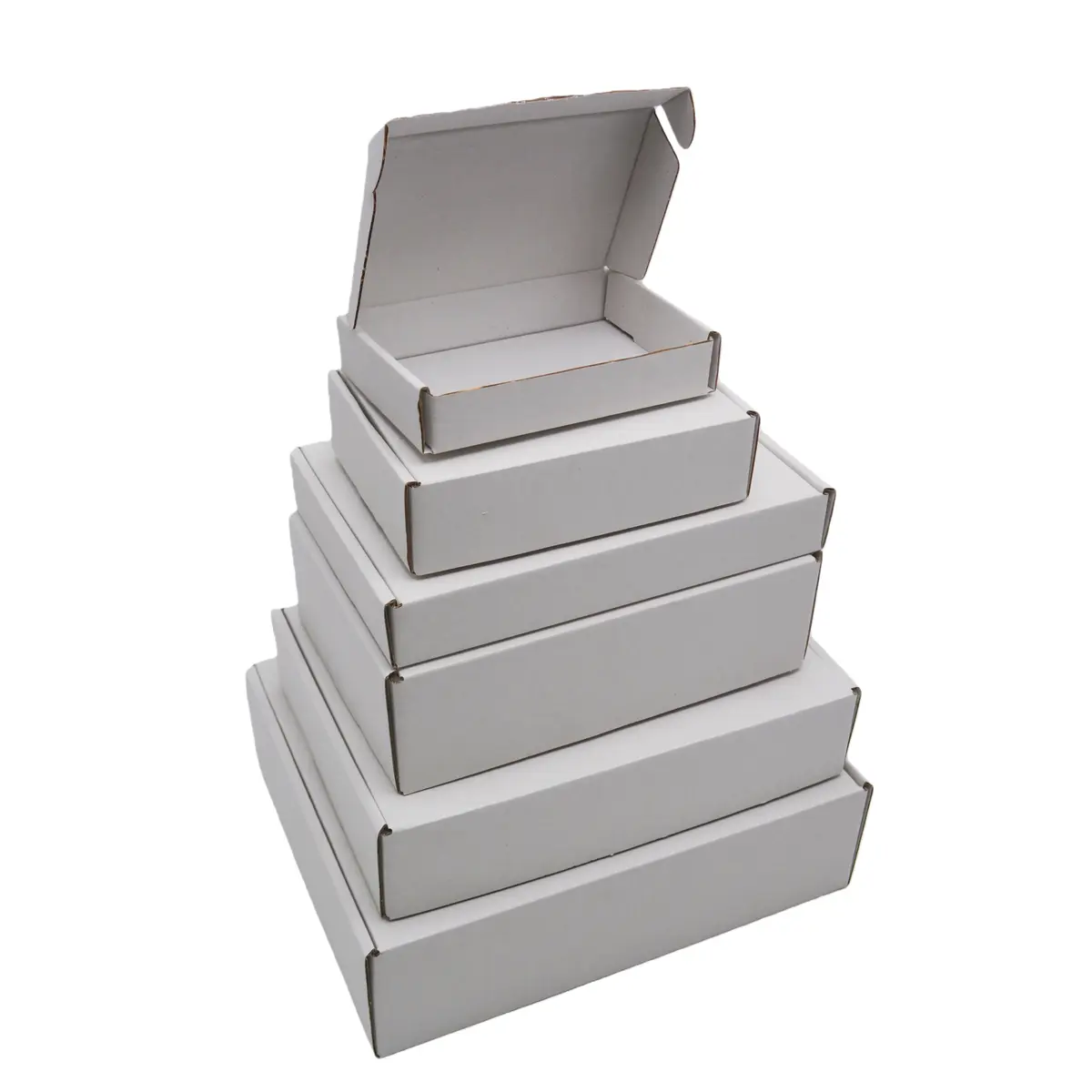 Carton d’expédition blanc 20 x 13 x 6 cm simple cannelure 360 g/m² – Boîte postale kraft blanc– Lot de 20 - Cartons d'expédition, Boîtes carton-2