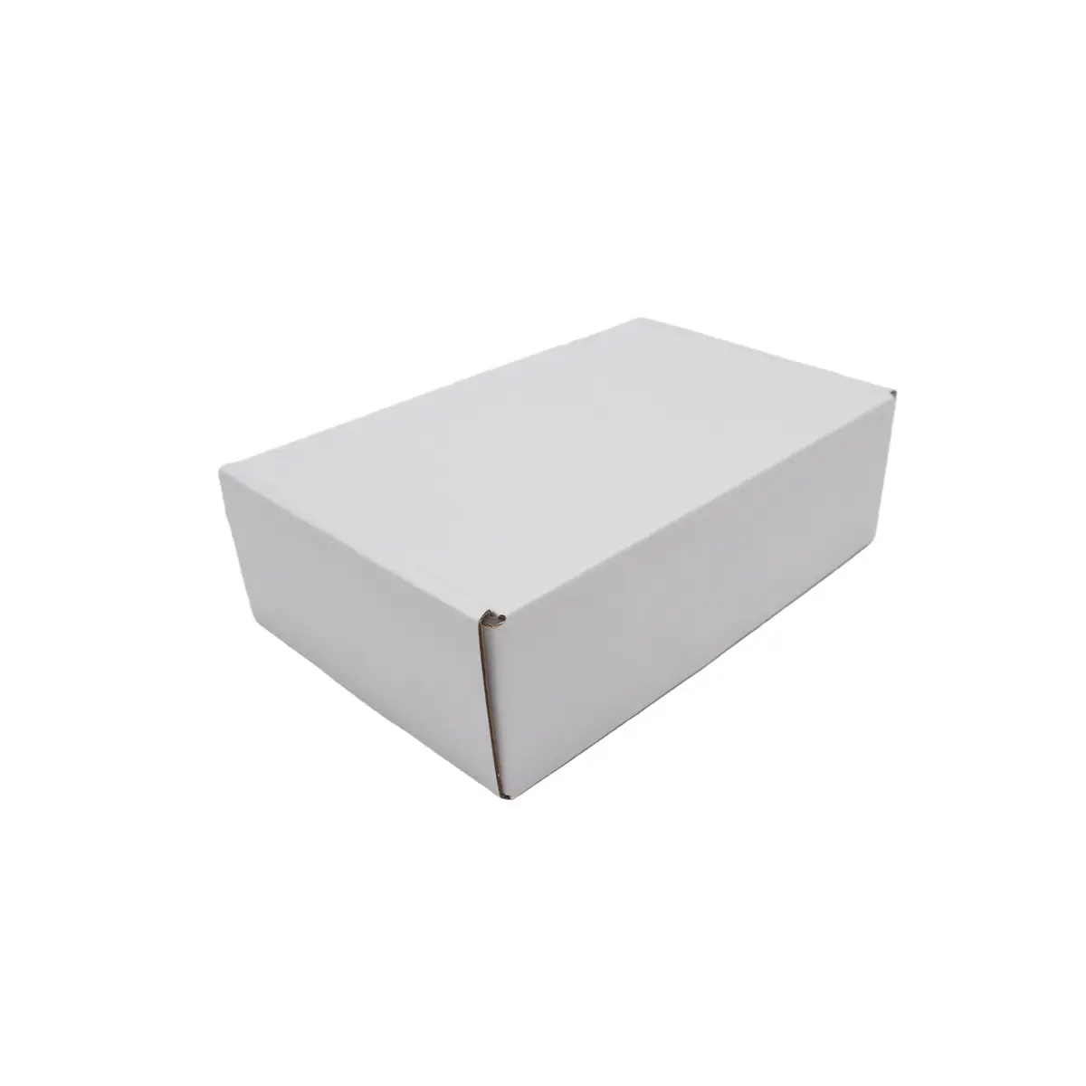 Carton d’expédition blanc 23 x 16 x 5 cm simple cannelure 365 g/m² – Boîte postale kraft blanc– Lot de 20 - Cartons d'expédition, Boîtes carton-1