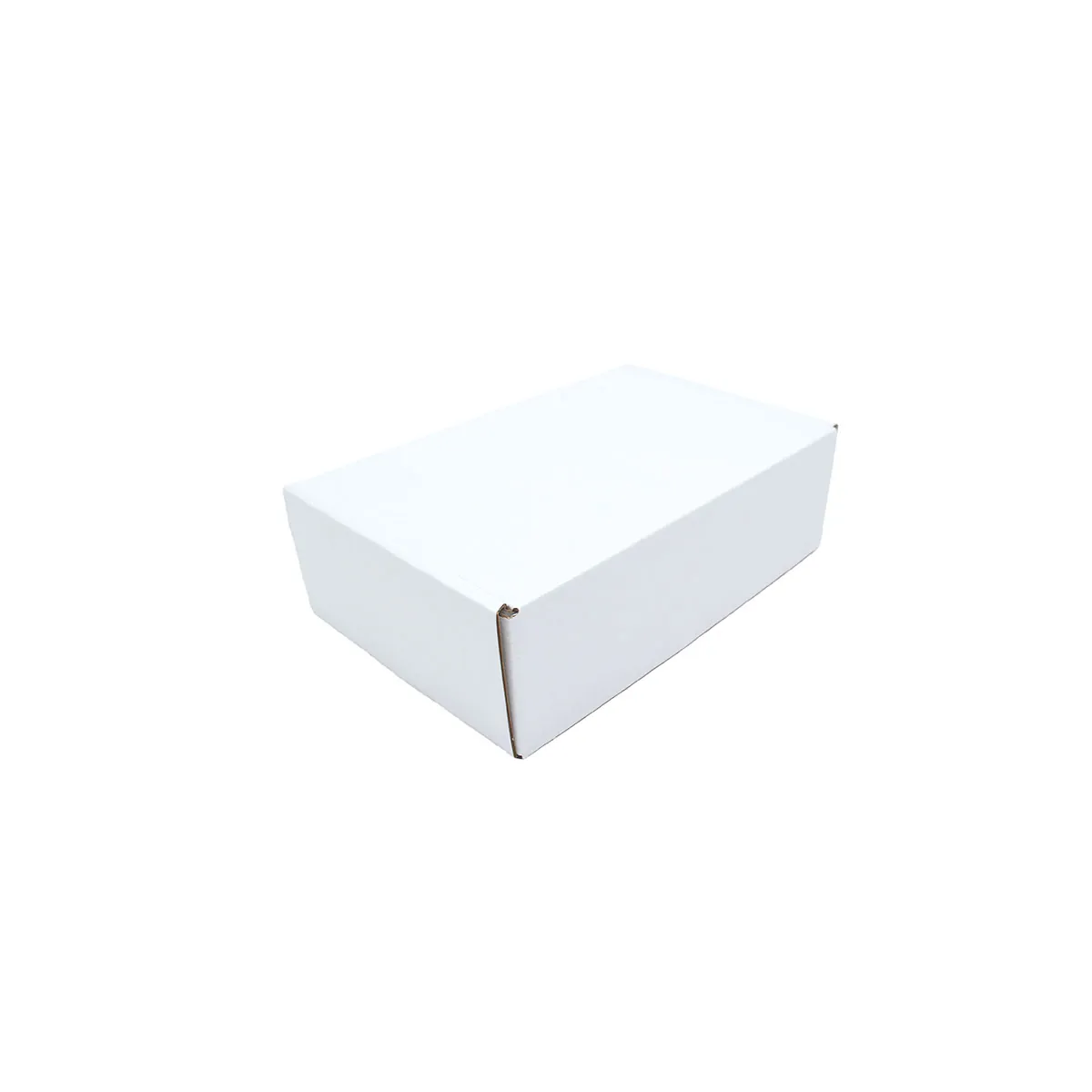 Carton d'expédition blanc 25x20x7 cm – Boîte carton kraft renforcé 350g – fermeture sans adhésif - Lot de 20 - Cartons d'expédition, Boîtes carton-1
