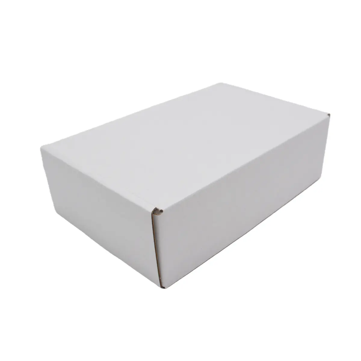 Carton d'expédition blanc 25x20x7 cm – Boîte carton kraft renforcé 350g – fermeture sans adhésif - Lot de 20 - Cartons d'expédition, Boîtes carton-1