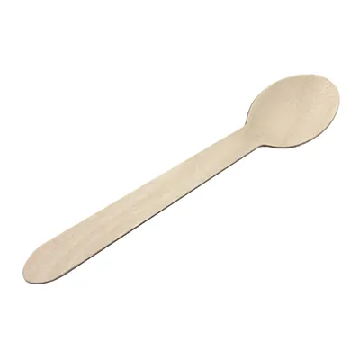 Cuillère en bois 16 cm - Couvert en bois - Paquet de 100 - Couverts jetables
