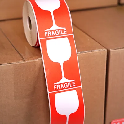 Étiquettes d'expédition Verre / Fragile 12 x 8 cm - Marquage d'expédition-1