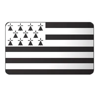Étiquette adhésive drapeau breton 32 x 19 mm - Boîte de 500 - Étiquettes cadeaux adhésives