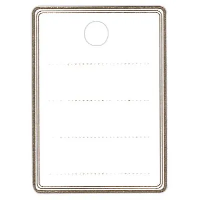 Étiquettes textiles à trou - Étiquettes à trou