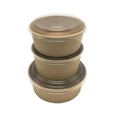 Couvercle pour saladier rond transparent ø 15 cm PET - Couvercle bol salade - Lot de 50 - Boîtes salade, Bols salade-3