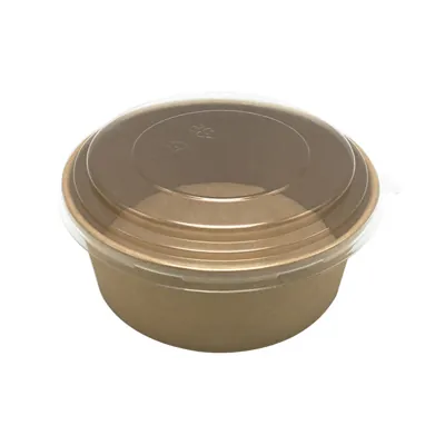 Couvercle pour saladier rond transparent ø 15 cm PET - Couvercle bol salade - Lot de 50 - Boîtes et bols à salade-2