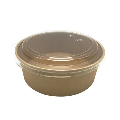Couvercle pour saladier rond transparent ø 18,5 cm PET - Couvercle bol salade - Lot de 50 - Saladiers-2
