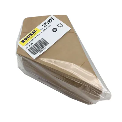 Cornet de frites carton kraft 13,5 x 22,5 cm - Pochette frites - Lot de 100 - Barquettes frites, Cornets frites-3
