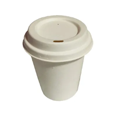 Gobelet boisson chaude 26 cl ø 8 x 9 cm - Gobelet bagasse - Gobelet café - Blanc - Lot de 50 - Gobelets carton, Gobelets café-1