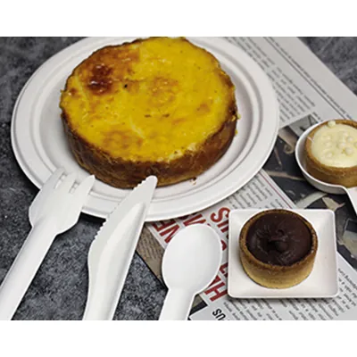 Fourchette biodégradable en fibre de maïs 16 cm - Couvert jetable - Paquet de 50 - Couverts jetables-1