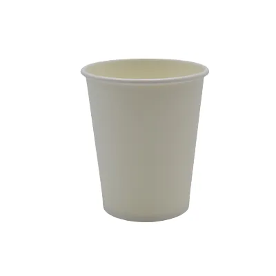 Gobelet boisson chaude 18 cl / 6oz ø 7,8 x 7,8 cm - Gobelet carton - Gobelet café - Blanc - Lot de 50 - Gobelets et verres jetables