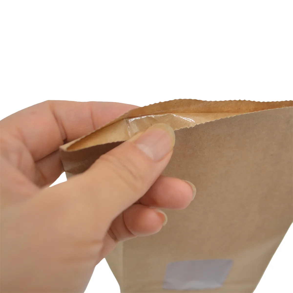 Sac SOS kraft brun avec fenêtre 250 ml 9 x 5 x 20,5 cm doublé OPP thermosoudable - Sachet SOS - Lot de 100 - Sacs SOS avec fenêtre-2