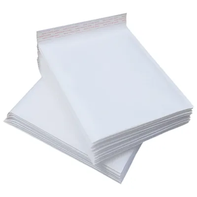 Enveloppe bulles blanche 15x11 cm auto-adhésive - Pochette matelassée - Lot de 50 - Enveloppes à bulles