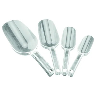 Pelle doseuse plastique transparente 400 ml 30 cm - Pelle alimentaire - Bacs traiteurs, Bacs alimentaires-1