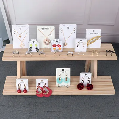 Présentoir 2 niveaux - Présentoirs à bijoux multifonction-2