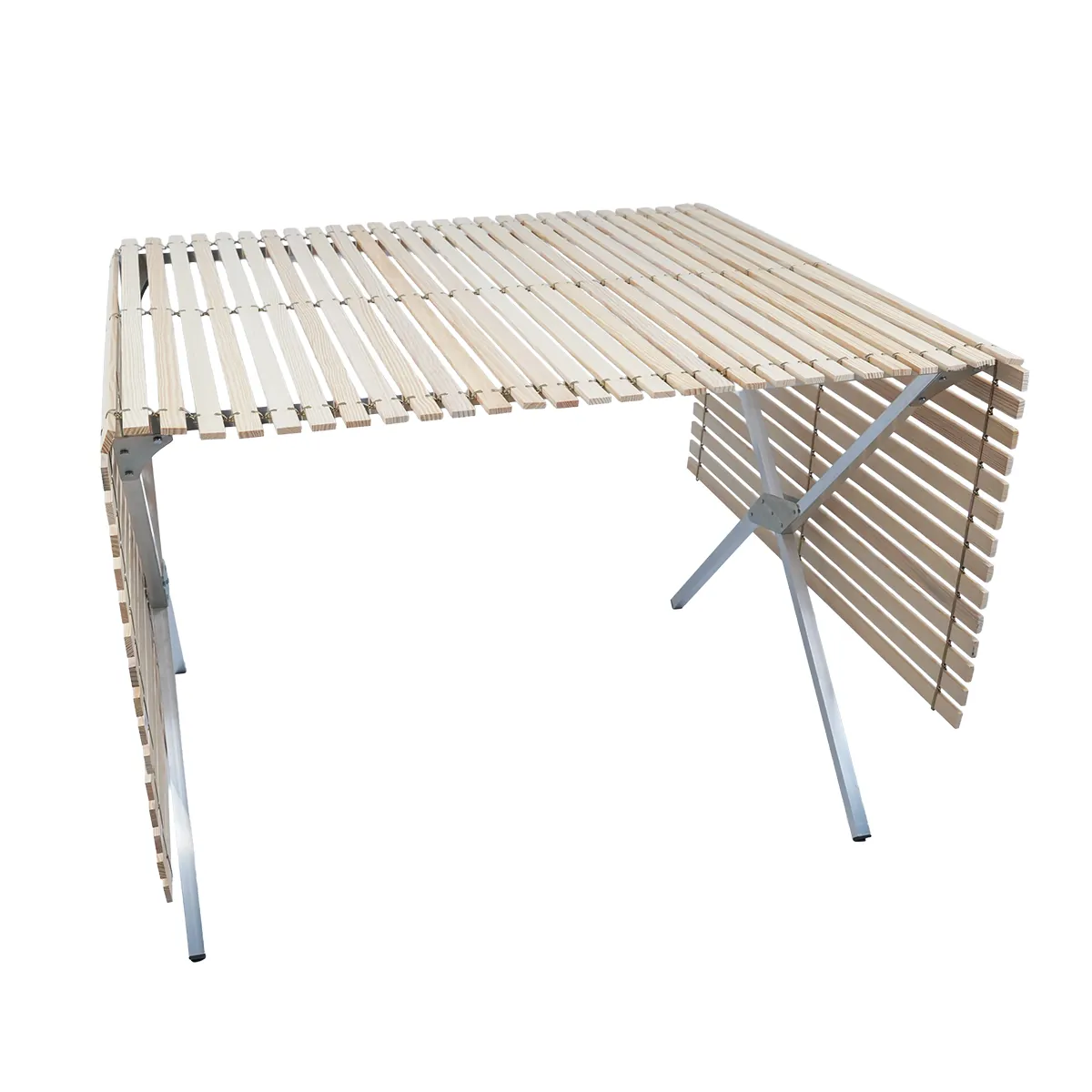 Lit de camp aluminium pliant 100 x 75 cm - Lit de camp pour marché - Tables de marché, étals de marché-4
