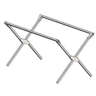 Lit de camp aluminium pliant 100 x 75 cm - Lit de camp pour marché - Etalages de marché