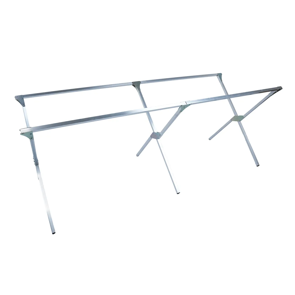 Lit de camp marché pliant en aluminium 200 x 75 x 75 cm - Etalages de marché-1