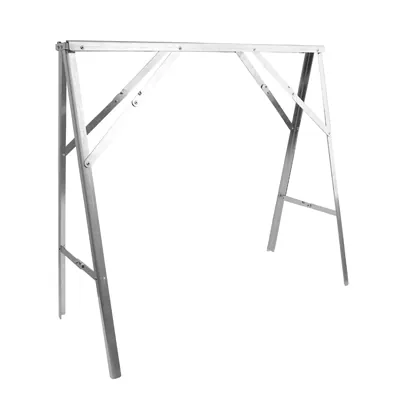 Tréteau acier pliable renforcé 90 x H 80 cm pour claie étalage de marché - Etalages de marché