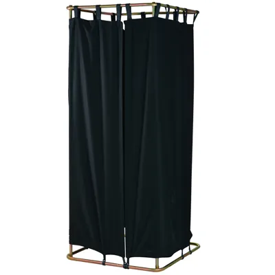 Cabine d'essayage démontable acier 83 x 79 x 182 cm - Vestiaire portable - Cabines d'essayage-1