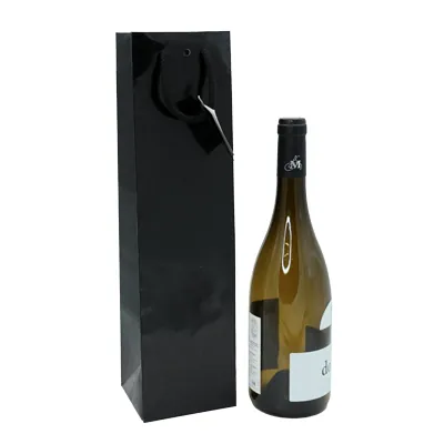 Sacs pelliculés brillants 1 bouteille - Sacs pour bouteilles de vin-2