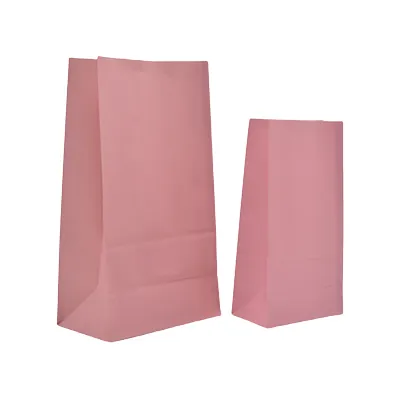 Pochette cadeau SOS kraft rose poudré 13x8x24 cm 70 g/m² - Paquet de 250 - Pochettes SOS kraft-1