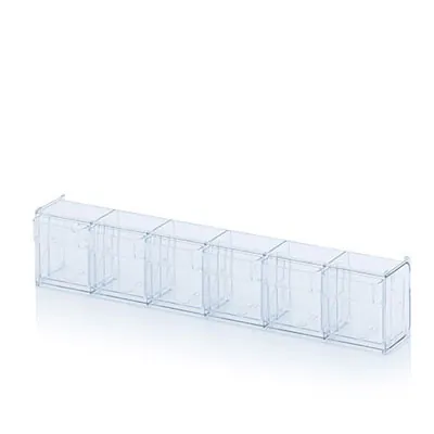 Bac 6 tiroirs basculants 60 x 9,1 x 11,3 cm - Blocs tiroirs