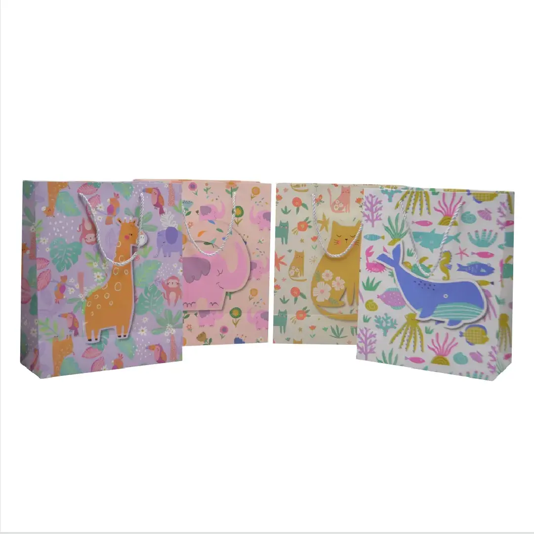Sac papier motif chats 26x12x32 cm – Paquet de 20 - Sacs pelliculés à motifs-2