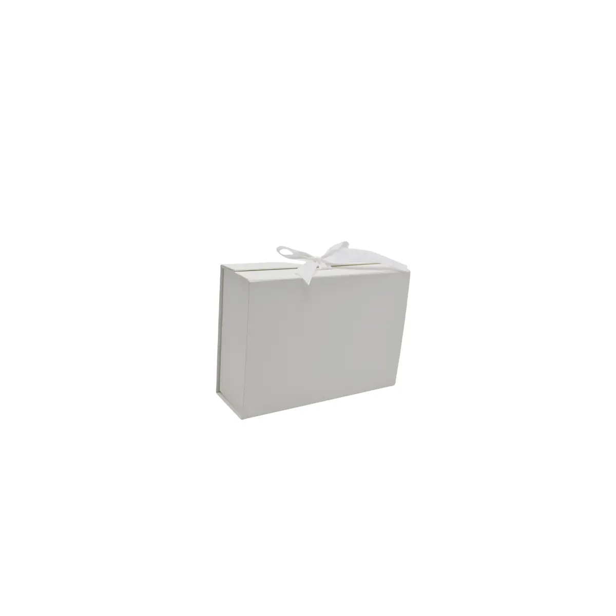Boites cadeau carton blanches avec ruban 20x18,2x8cm – Paquet de 5 - Boites cadeaux carton pliables-1