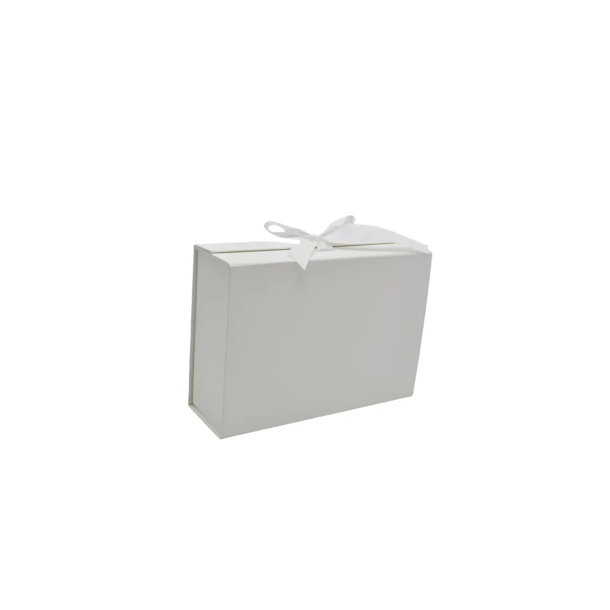 Boites cadeau carton blanches avec ruban 28,2x20,2x9,2cm – Paquet de 5 - Boites cadeaux carton pliables-1