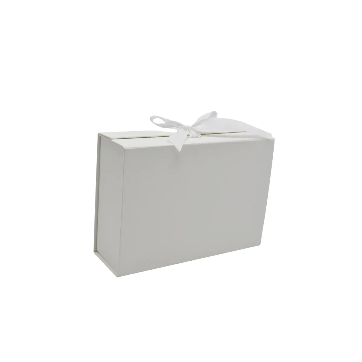 Boites cadeau carton blanches avec ruban 33x25x12cm – Paquet de 5 - Boites cadeaux carton pliables-1